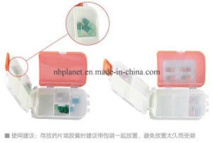 8-Compartment Plastic Pill Case Medicine Box