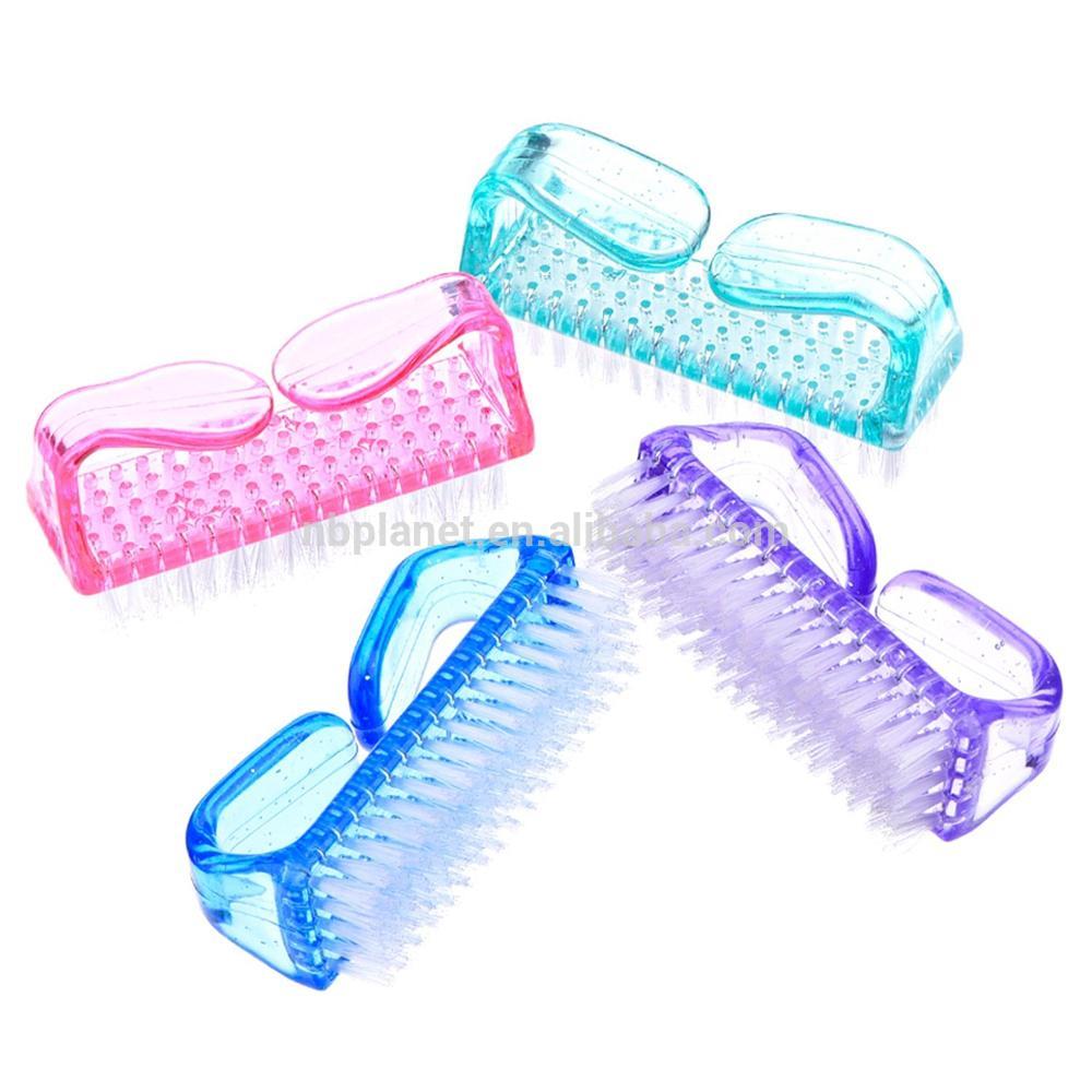 4 Pieces Handle Nail Brush Nail Hand Scrubbing Cleaning Brush