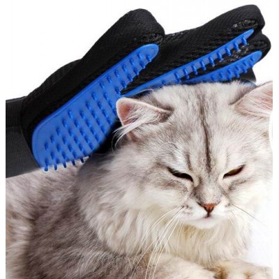 Pet Grooming Glove Gentle Deshedding Brush Bathing Massage Gloves Efficient Pets Hair Remover Mitt